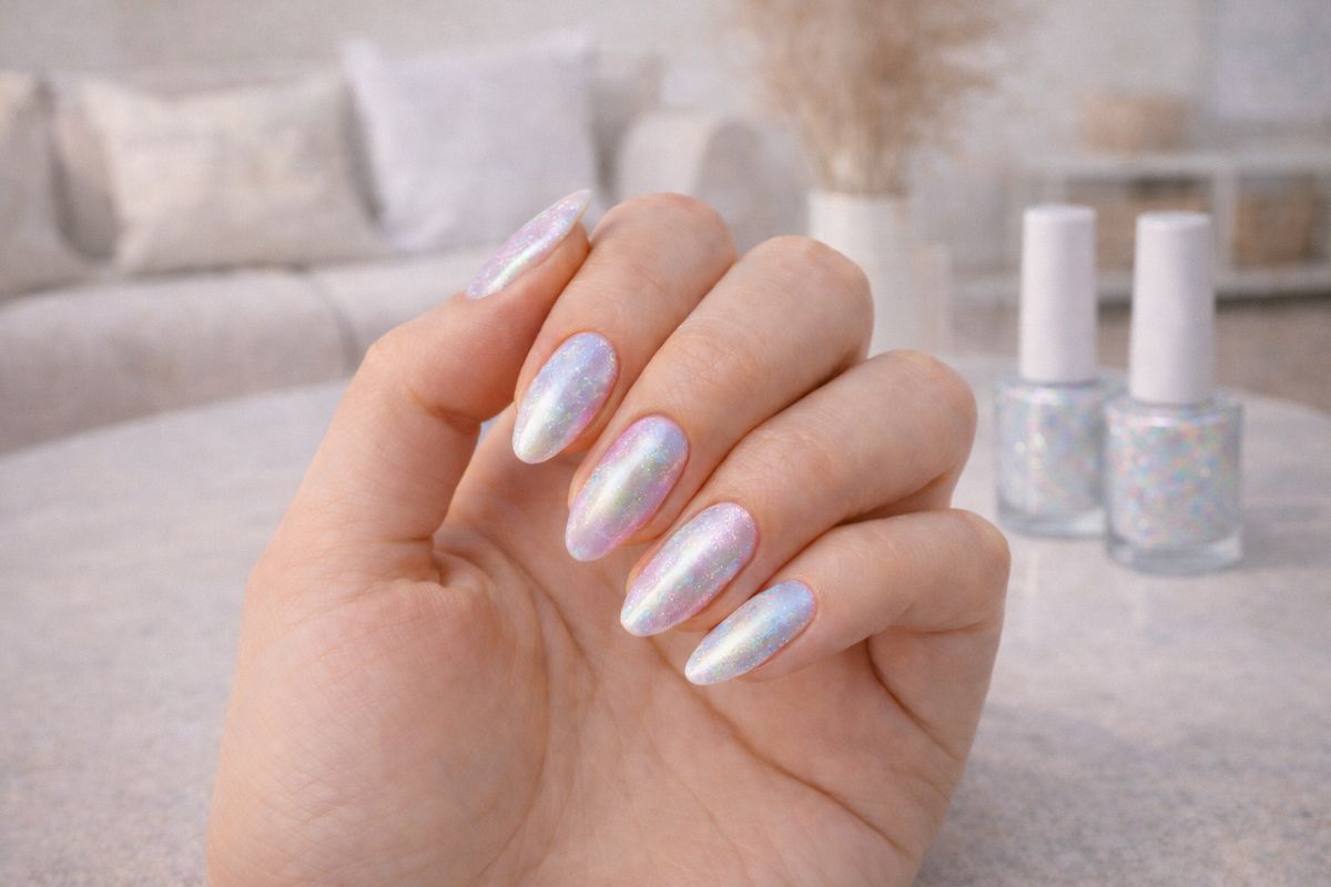 ongles effets sirene